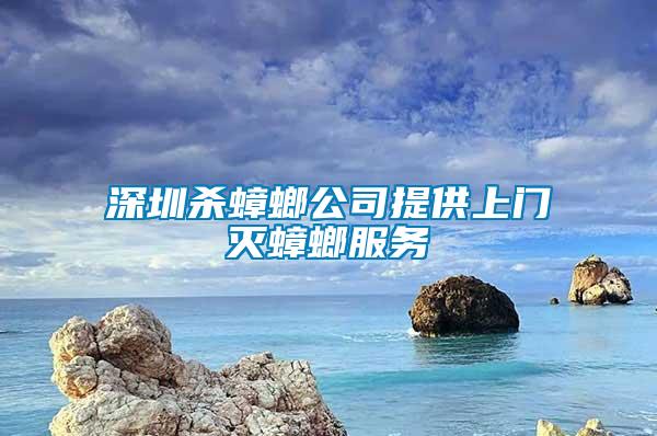 深圳杀蟑螂公司提供上门灭蟑螂服务