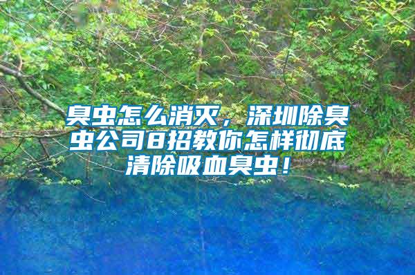 臭虫怎么消灭，深圳除臭虫公司8招教你怎样彻底清除吸血臭虫！