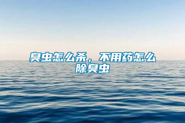 臭虫怎么杀，不用药怎么除臭虫