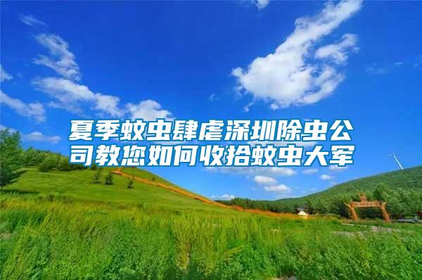 夏季蚊虫肆虐深圳除虫公司教您如何收拾蚊虫大军