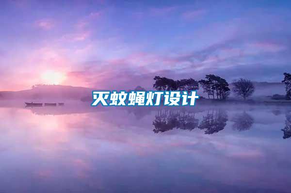 灭蚊蝇灯设计
