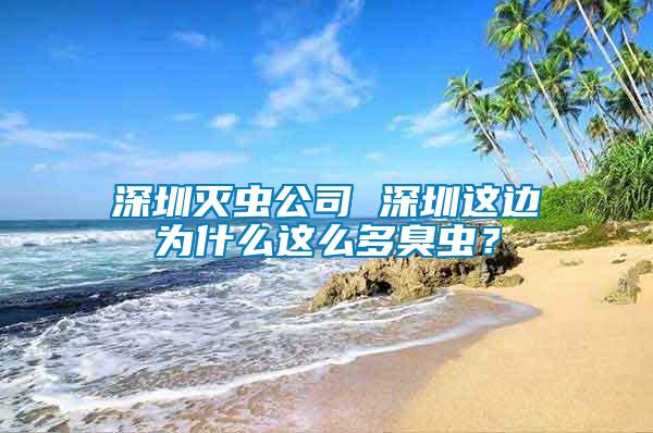 深圳灭虫公司 深圳这边为什么这么多臭虫？
