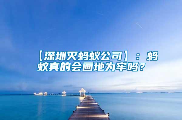 【深圳灭蚂蚁公司】：蚂蚁真的会画地为牢吗？