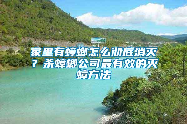 家里有蟑螂怎么彻底消灭？杀蟑螂公司最有效的灭蟑方法