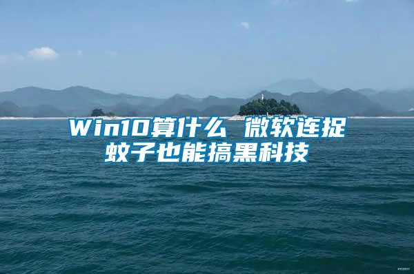 Win10算什么 微软连捉蚊子也能搞黑科技