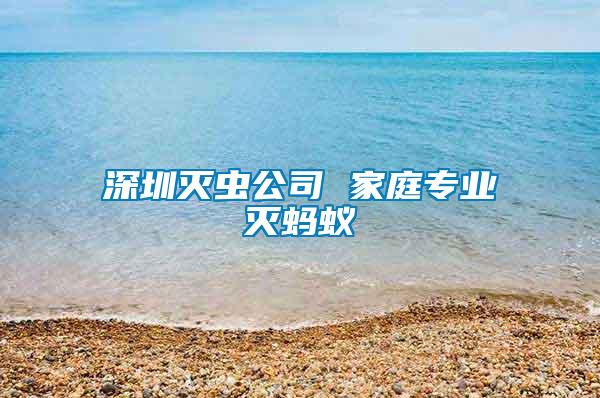 深圳灭虫公司 家庭专业灭蚂蚁