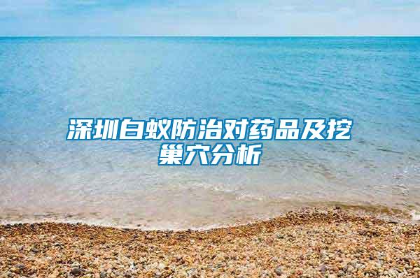 深圳白蚁防治对药品及挖巢穴分析