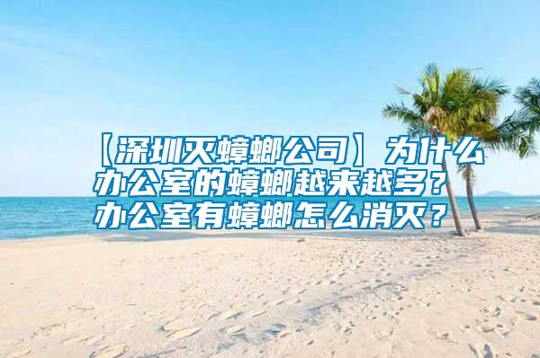 【深圳灭蟑螂公司】为什么办公室的蟑螂越来越多？办公室有蟑螂怎么消灭？