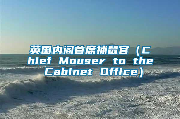 英国内阁首席捕鼠官（Chief Mouser to the Cabinet Office）