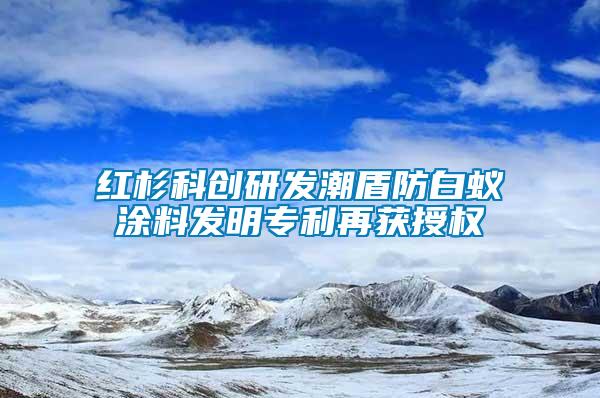 红杉科创研发潮盾防白蚁涂料发明专利再获授权