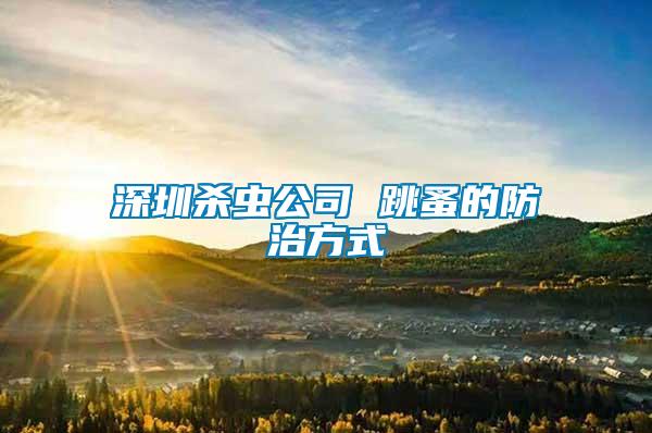 深圳杀虫公司 跳蚤的防治方式