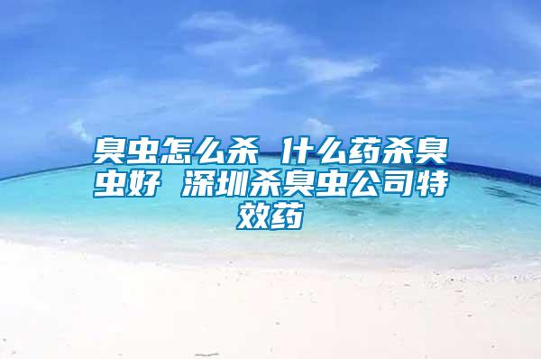 臭虫怎么杀 什么药杀臭虫好 深圳杀臭虫公司特效药