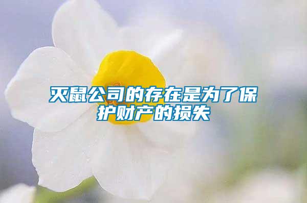 灭鼠公司的存在是为了保护财产的损失