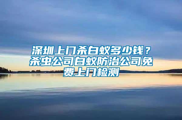 深圳上门杀白蚁多少钱？杀虫公司白蚁防治公司免费上门检测