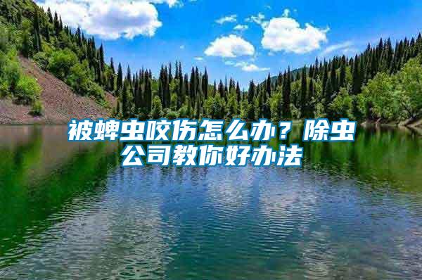 被蜱虫咬伤怎么办？除虫公司教你好办法