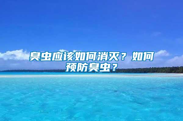 臭虫应该如何消灭？如何预防臭虫？