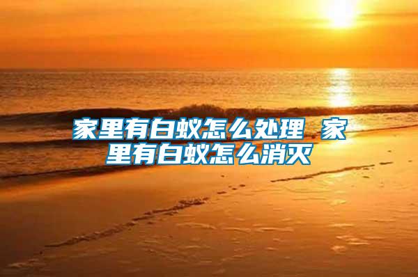 家里有白蚁怎么处理 家里有白蚁怎么消灭