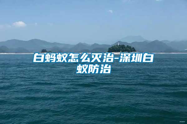 白蚂蚁怎么灭治-深圳白蚁防治