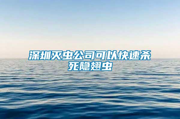 深圳灭虫公司可以快速杀死隐翅虫