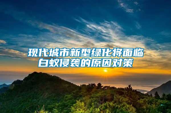 现代城市新型绿化将面临白蚁侵袭的原因对策