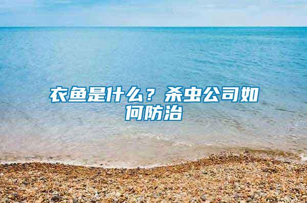 衣鱼是什么？杀虫公司如何防治