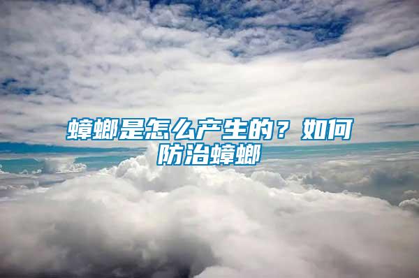 蟑螂是怎么产生的？如何防治蟑螂