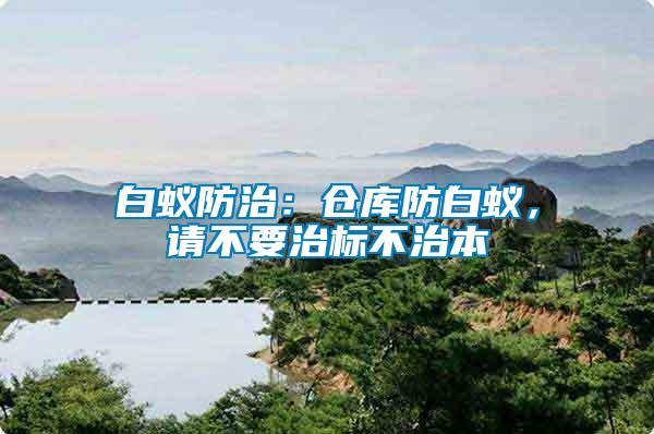 白蚁防治：仓库防白蚁，请不要治标不治本