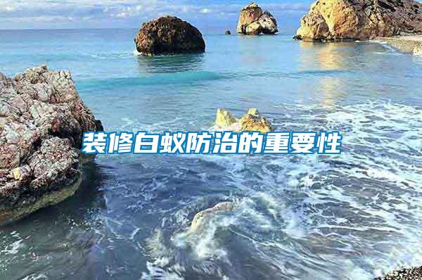 装修白蚁防治的重要性