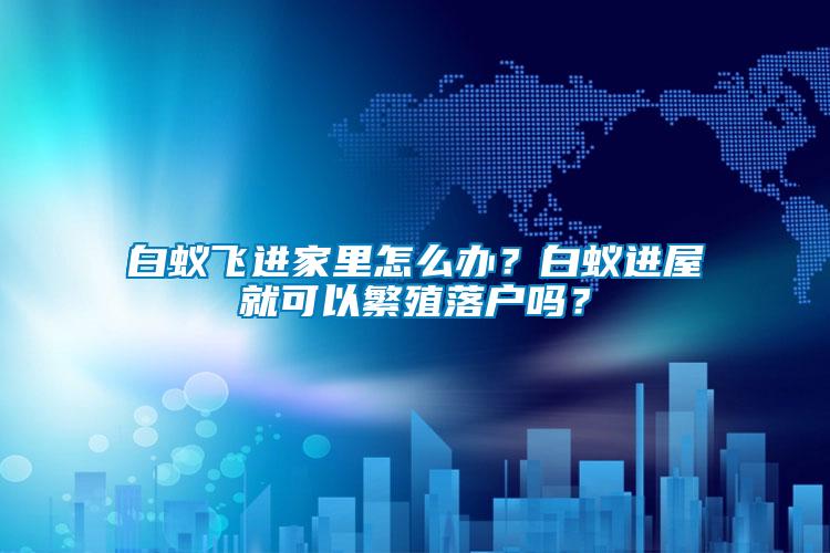 白蚁飞进家里怎么办？白蚁进屋就可以繁殖落户吗？
