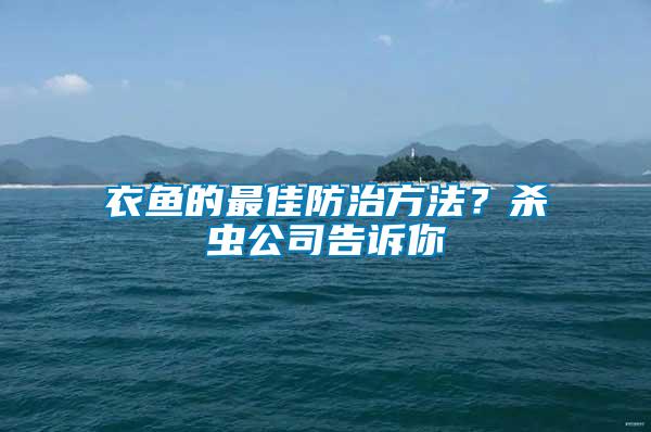 衣鱼的最佳防治方法？杀虫公司告诉你