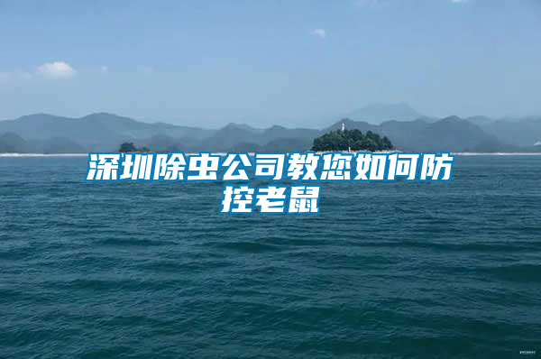 深圳除虫公司教您如何防控老鼠