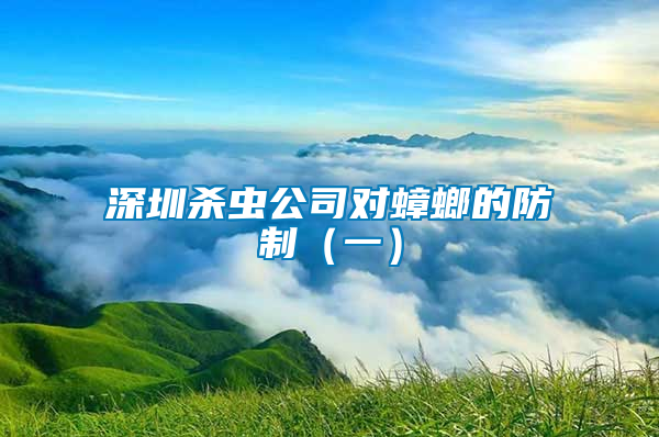 深圳杀虫公司对蟑螂的防制（一）