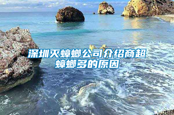 深圳灭蟑螂公司介绍商超蟑螂多的原因