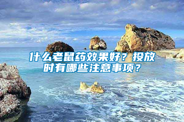 什么老鼠药效果好？投放时有哪些注意事项？