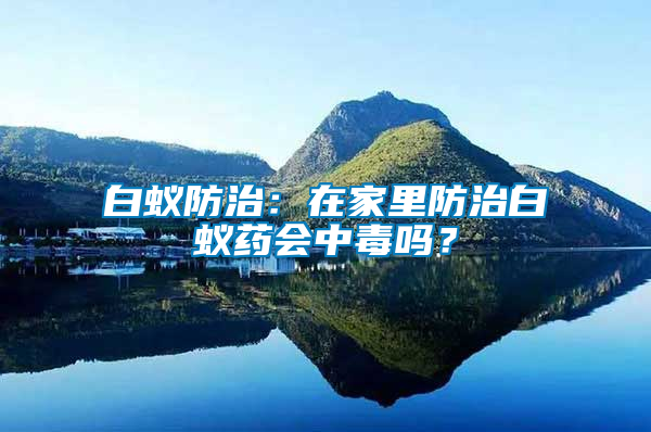 白蚁防治：在家里防治白蚁药会中毒吗？