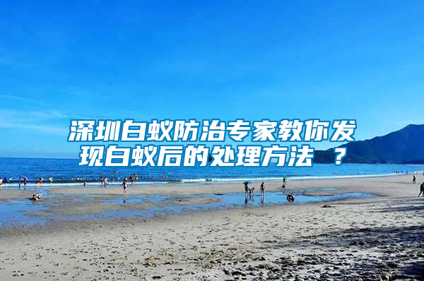 深圳白蚁防治专家教你发现白蚁后的处理方法 ？